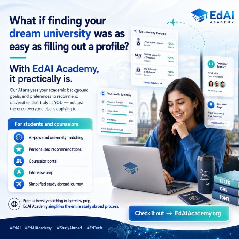 What if finding your dream university was as easy as filling out a profile?