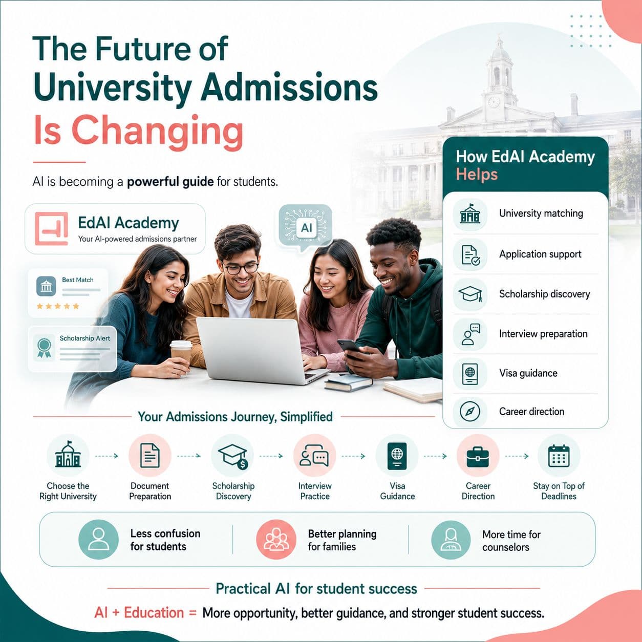 The future of university admissions is changing, and AI is becoming a powerful guide for students!